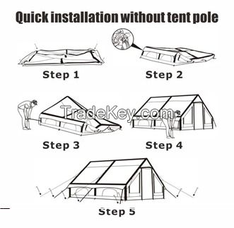 6.3m2 Outdoor Inflatable Camping Tent