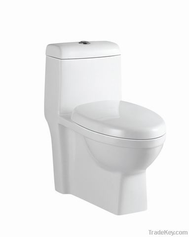 one piece siphonic toilet