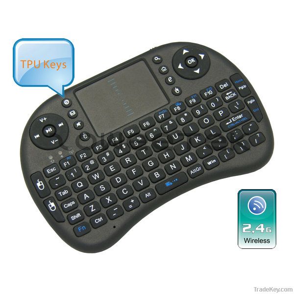 2.4G Ultra Mini Wireless Keyboard with Touchpad