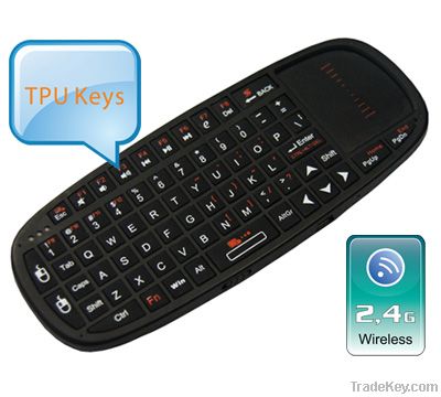 Ultra Mini 2.4G Wireless Keyboard with Touchpad & Laser Pointer