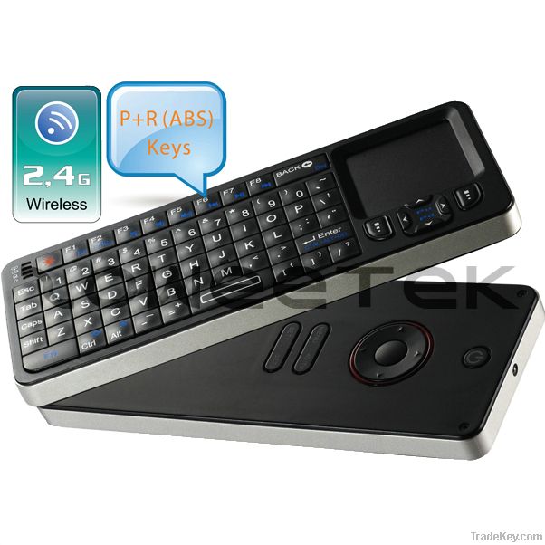 Mini Wireless Keyboard + Touchapd + IR Learning Remote Control 3 in 1