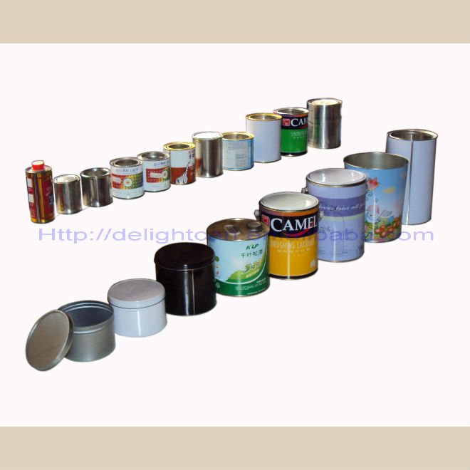 0.5-2L round chemical tin box