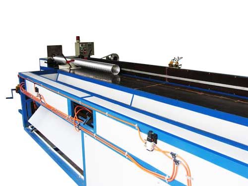 Semi rigid aluminum flexible duct machine