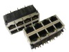 2X4 Dual RJ45 connector with 1000Mbps Magnetics