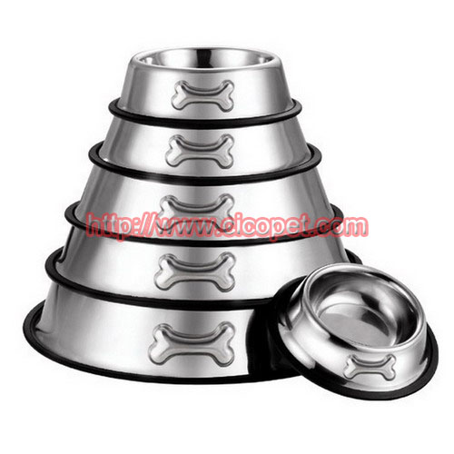 Pure stainless steel pet bowl