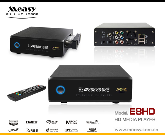 HDD media player E8HD with 3.5'' hard disk