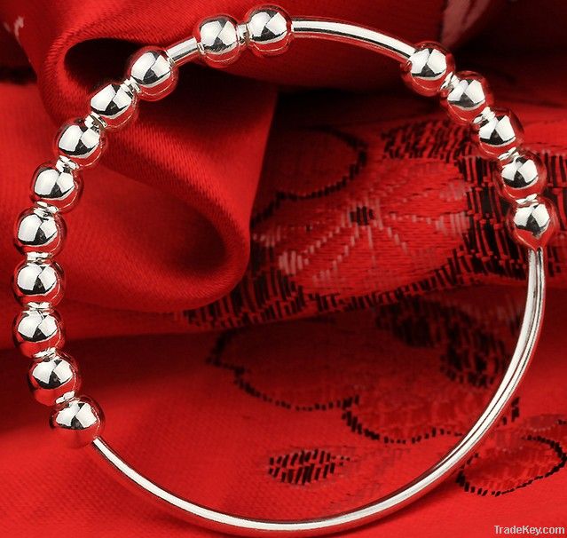 luxury handmade lady silver bracelet