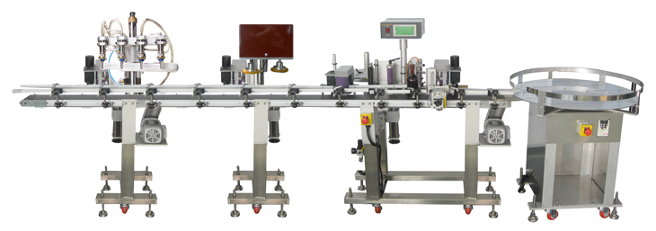 filling capping labelling machine