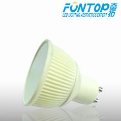 140 degree light angle 6W ceramic GU10 SMD led light