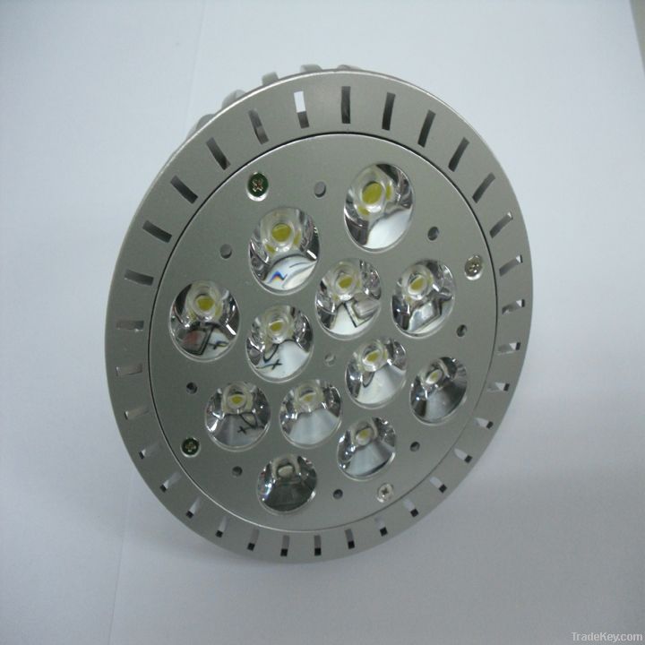 die-casting Par38 E27 spotlight , 12*1W, led light CE ROHS, two years wa
