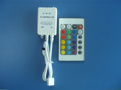 Simple 24Key RGB controller for led strip, led module 3x2A