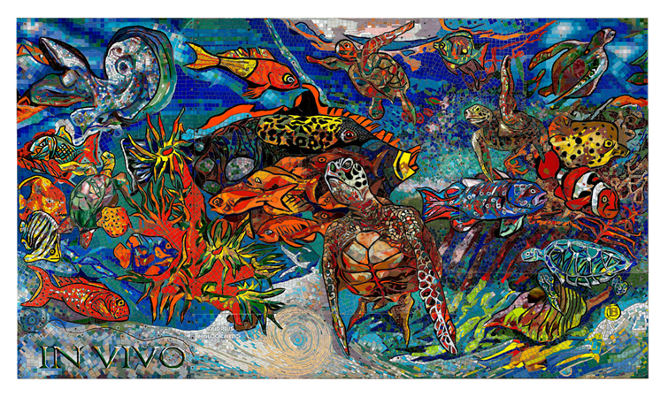 Mosaic mural "IN VIVO"