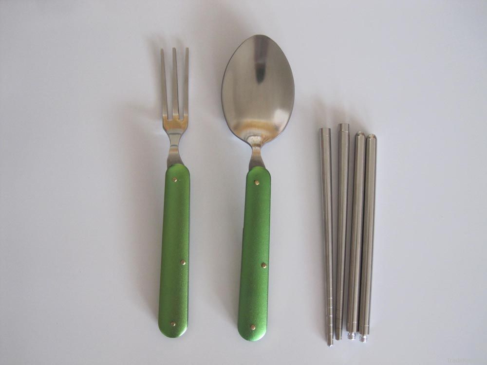 Foldable stainless steel cutlery/ portable stainless steel Stainelss s