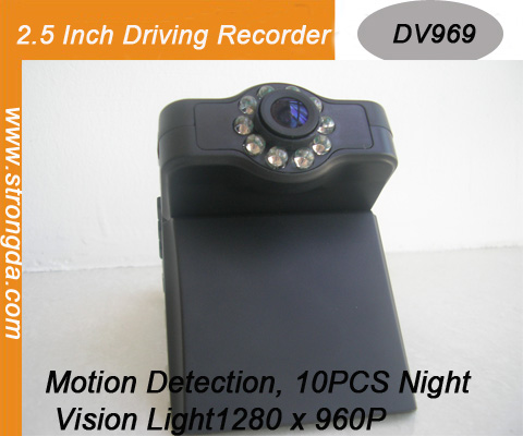 Car Driving Recorder with Night Vision function , 1280 x 960P