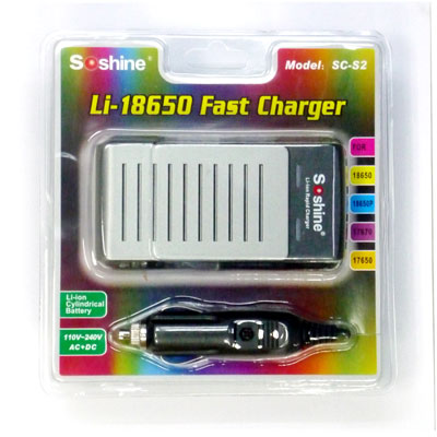 1-2pcs 18650 Li-ion Battery Charger