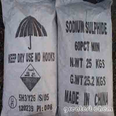 Sodium Sulfide Yellow Solid