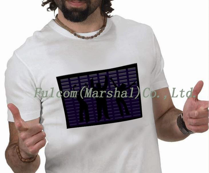 EL T shirt or Electroluminescent panel