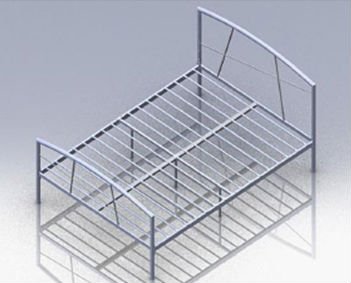 Modern Single Metal Bed