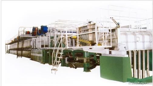 wet processed fiberglass tissue production line
