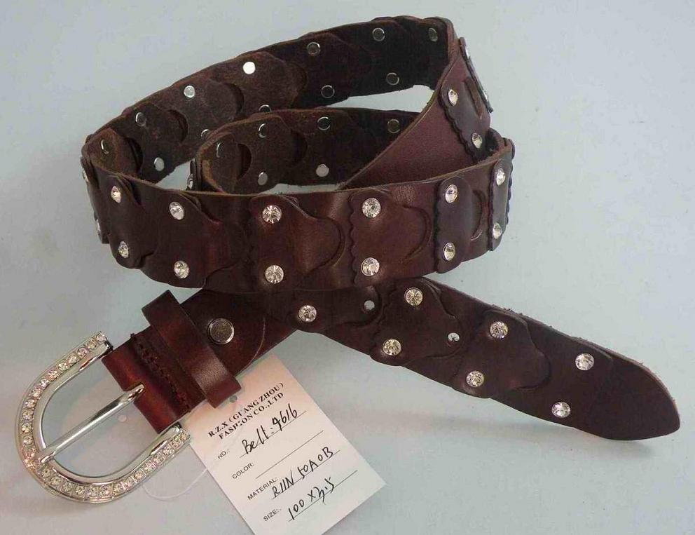 Leather belt