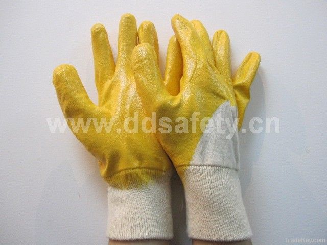 Cotton with yellow nitrile glove-DCN303