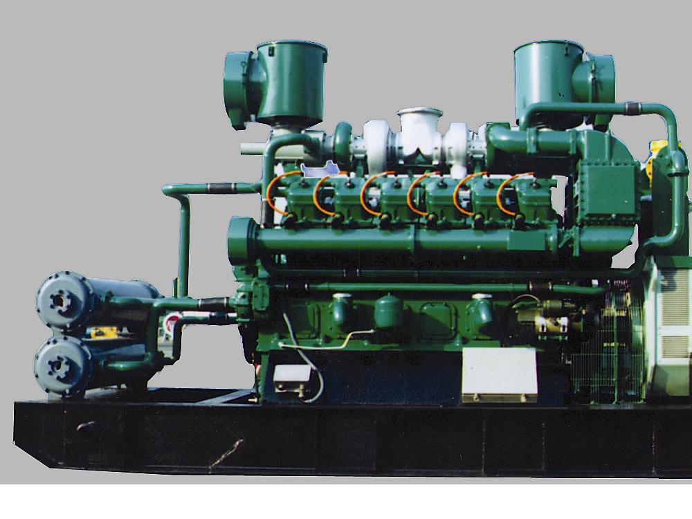 GAS  ENGINE AND GENERATOR SET