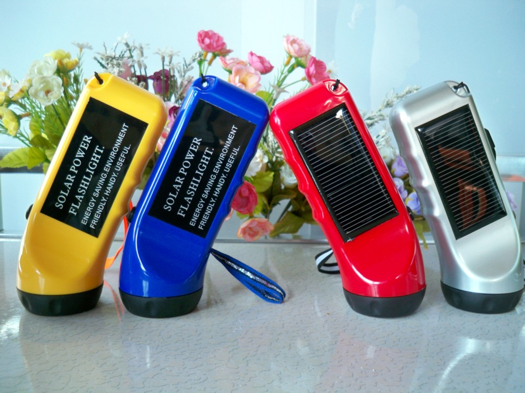 3LED solar flashlight