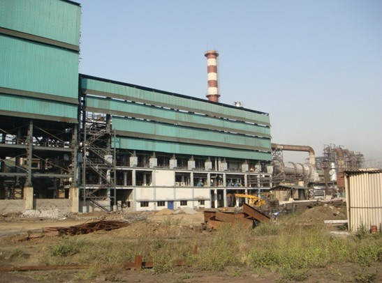 Travelling grate-rotary kiln production line
