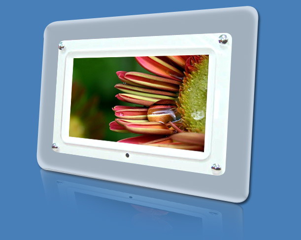 sell digital photo frame 7'' acrylic+plastic frame
