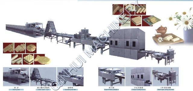 full automatic wafer biscuit production line