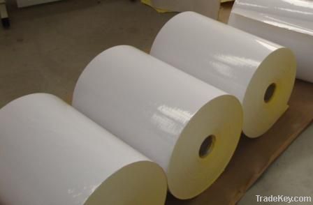 We can supply self adhesive paper you are looking for.