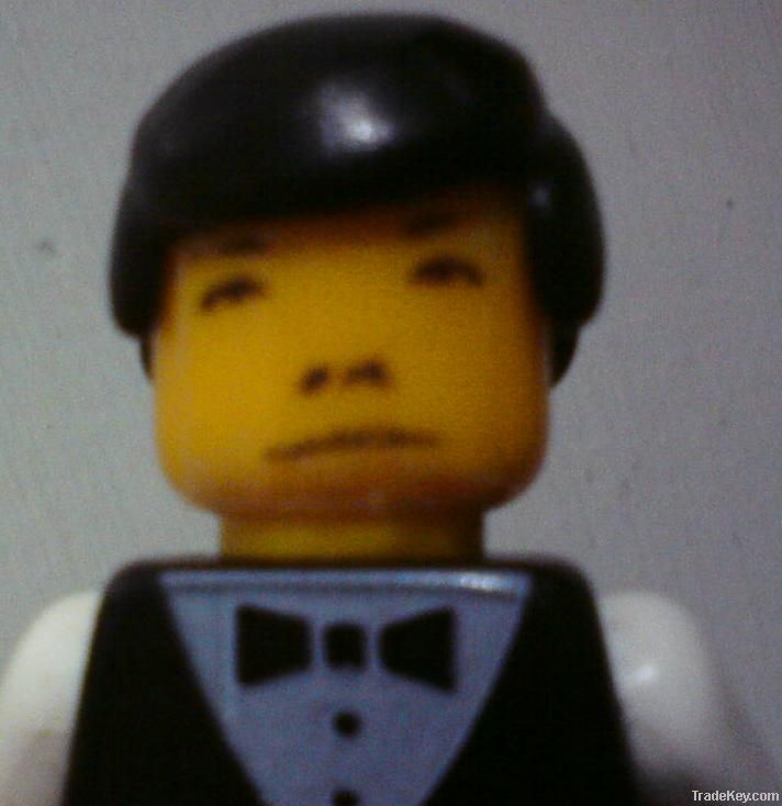 Che Guevara Lego Figure Head custom minifigure Personalized
