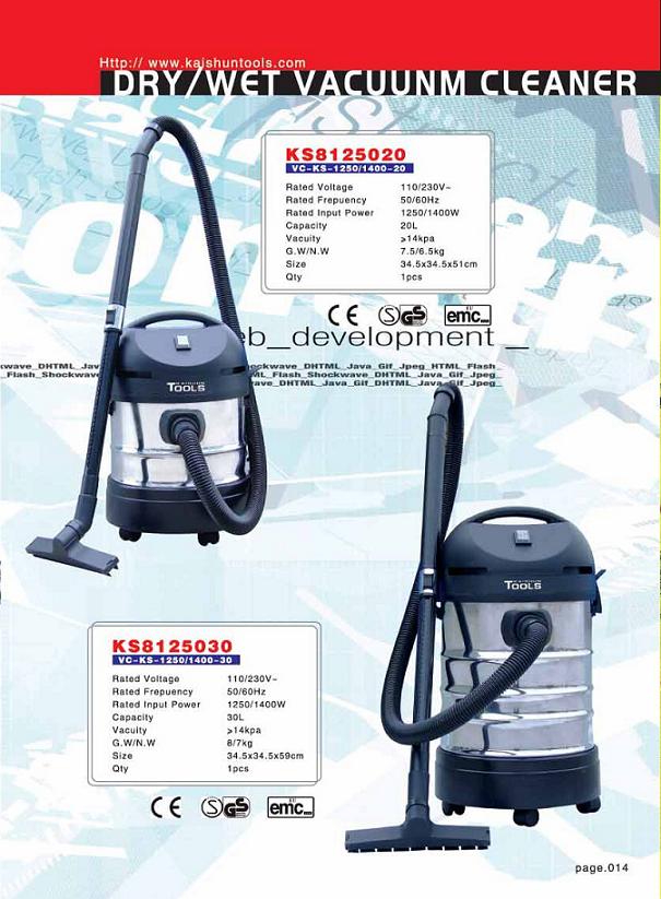 Vacuum cleaner dry/wet