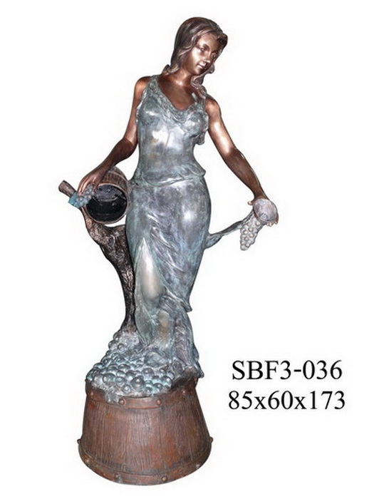 Bronze Fountain Lady