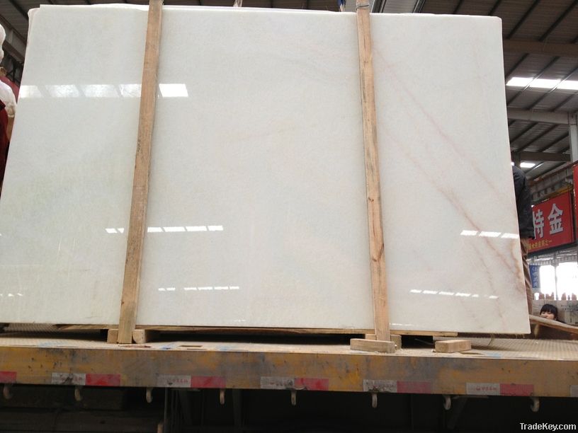 Natural stone pure white onyx marble slab