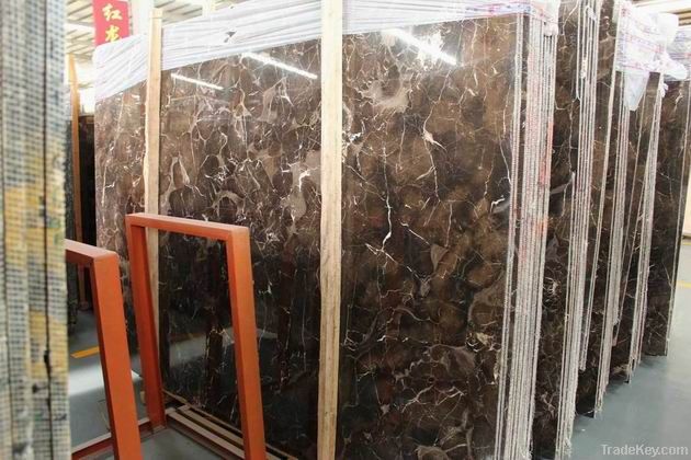 China Dark Emperador marble slab