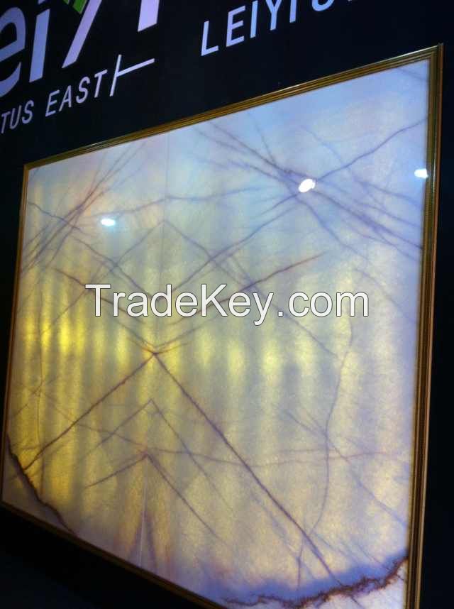 Natural stone pure white onyx marble slab