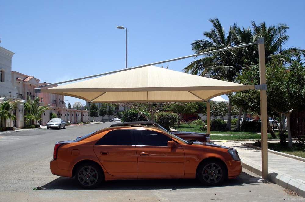 Carport shade sail