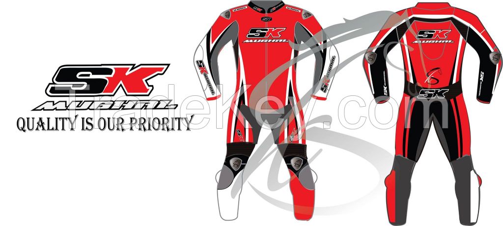 SK MUGHAL MOTORBIKE LEATHER RACING SUIT