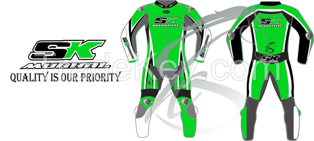 Sk Mughal Motorbike Leather Racing Suit