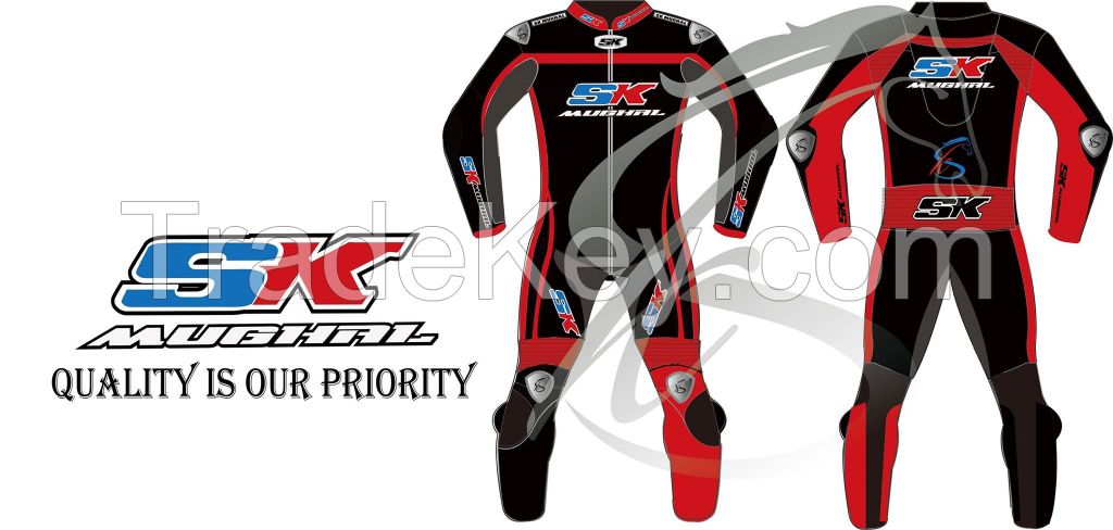 SK MUGHAL MOTORBIKE LEATHER RACING SUIT