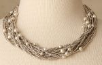 Metal chains necklace