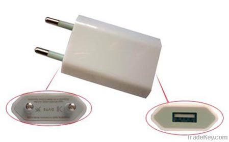 EU Plug USB Power Adapter, USB Charger, Wall Charger for 3G