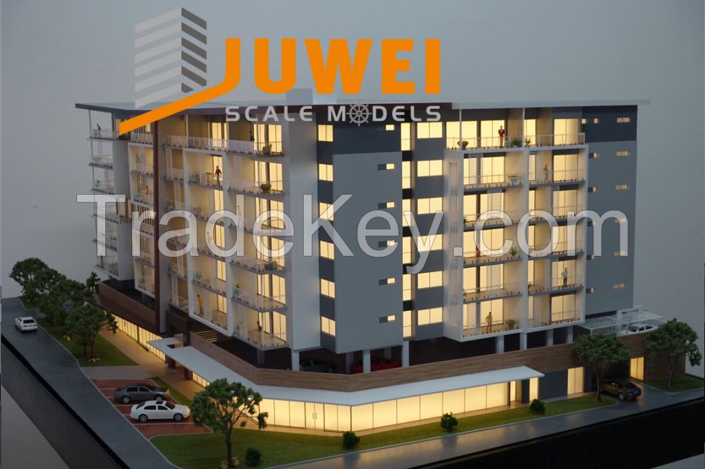 Residential Architectural Scale Building Model of Apartment with Light (JW-29)