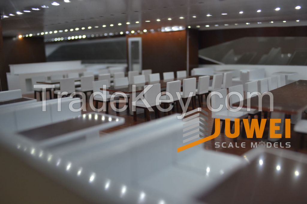 High Detailed Yacht Scale Model with Lighting Effects (JW-09)