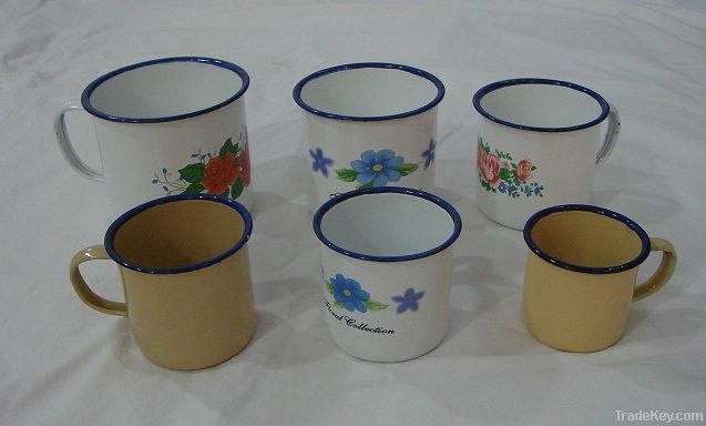 enamelware, enamel mug, cup, drinkware cup.