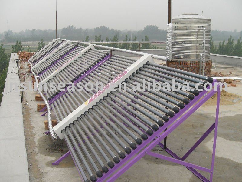 Sunseason  unpressurized solar water heater project