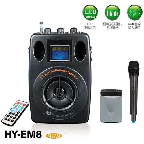 Wireless Sound Box with Amplifier Microphone FM Ridao E|M8