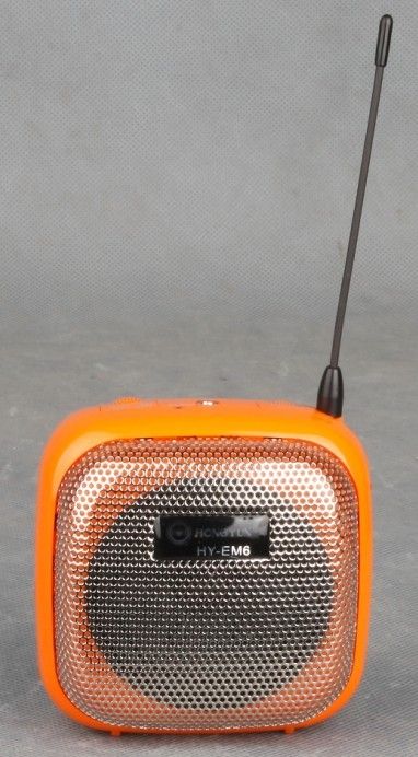 Mini Belt Tpye Amplifier Speaker FM Riao with Headset Mic (EM6)