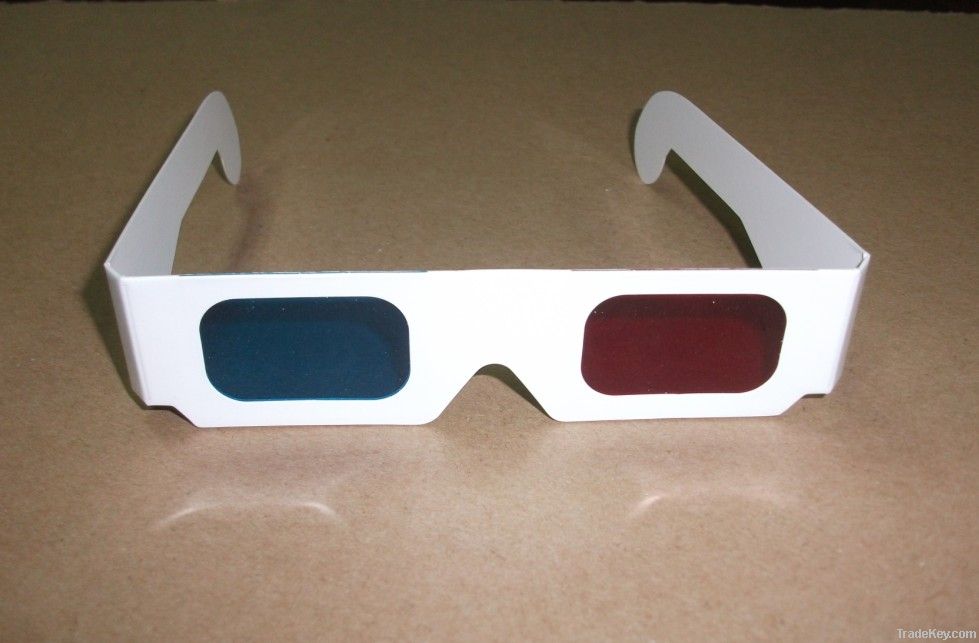 red cyan paper 3D glasses 4 color printing